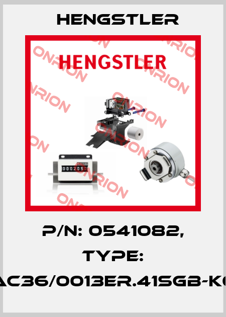 p/n: 0541082, Type: AC36/0013ER.41SGB-K0 Hengstler