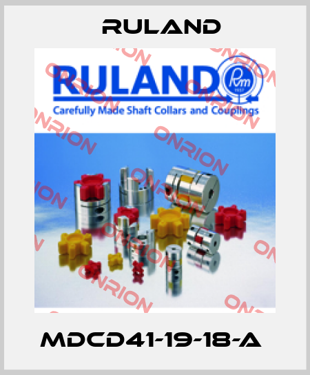 MDCD41-19-18-A  Ruland
