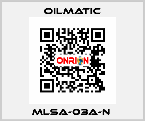 MLSA-03A-N  OILMATIC