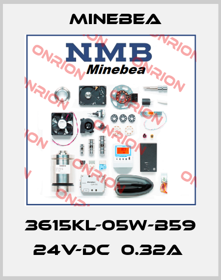 3615KL-05W-B59  24V-DC  0.32A  Minebea