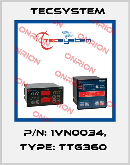 P/N: 1VN0034, Type: TTG360  Tecsystem