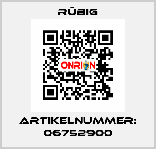 Artikelnummer: 06752900 Rübig