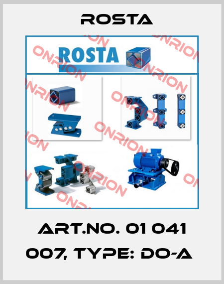 Art.No. 01 041 007, Type: DO-A  Rosta