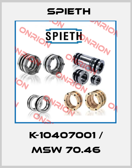 K-10407001 / MSW 70.46 Spieth