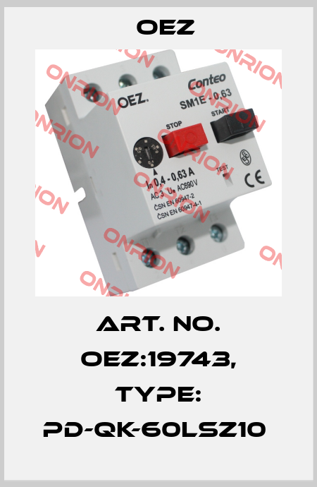 Art. No. OEZ:19743, Type: PD-QK-60LSZ10  OEZ