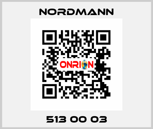 513 00 03 Nordmann