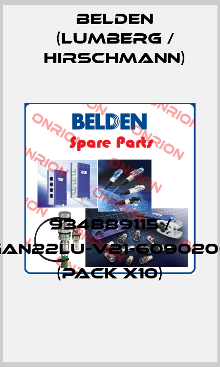 934889115 / GAN22LU-V21-6090200 (pack x10) Belden (Lumberg / Hirschmann)