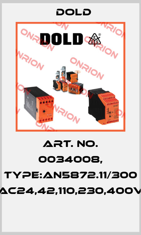 Art. No. 0034008, Type:AN5872.11/300 AC24,42,110,230,400V  Dold