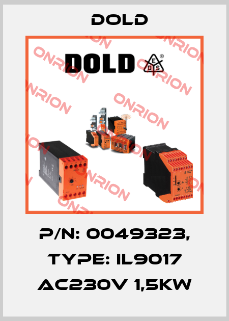 p/n: 0049323, Type: IL9017 AC230V 1,5KW Dold