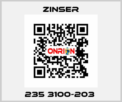 235 3100-203  Zinser
