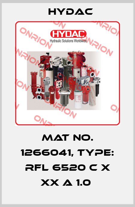 Mat No. 1266041, Type: RFL 6520 C X XX A 1.0  Hydac