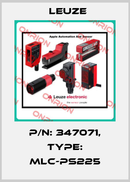 p/n: 347071, Type: MLC-PS225 Leuze