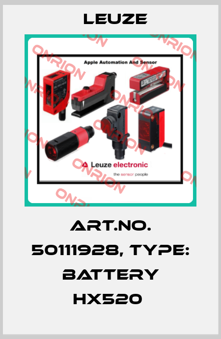 Art.No. 50111928, Type: Battery Hx520  Leuze