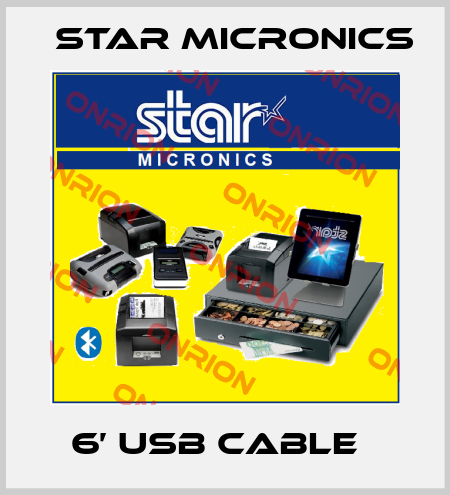 6’ USB Cable   Star MICRONICS