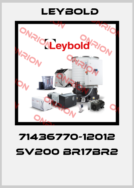 71436770-12012 SV200 BR17BR2  Leybold