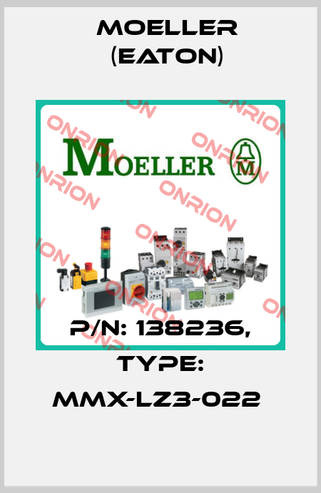 P/N: 138236, Type: MMX-LZ3-022  Moeller (Eaton)