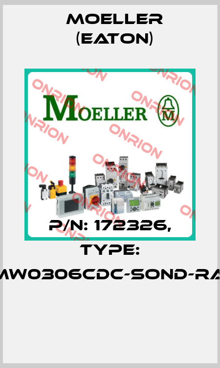 P/N: 172326, Type: XMW0306CDC-SOND-RAL*  Moeller (Eaton)