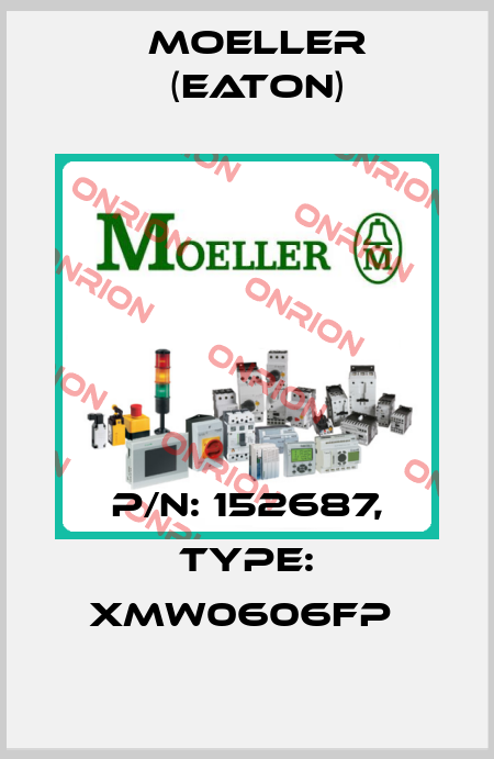 P/N: 152687, Type: XMW0606FP  Moeller (Eaton)