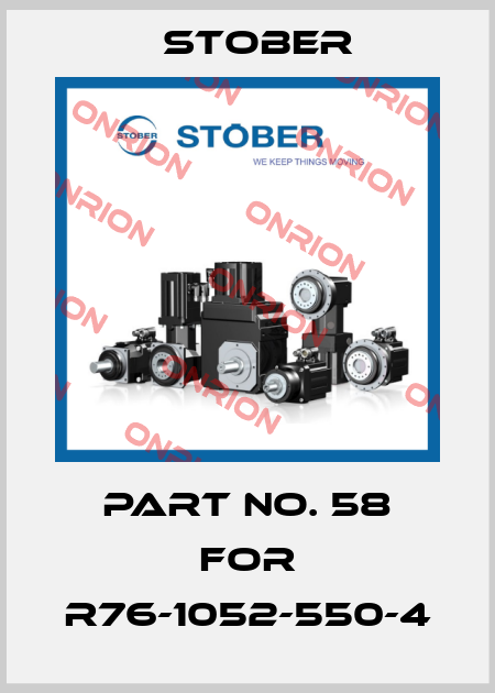Part No. 58 For R76-1052-550-4 Stober