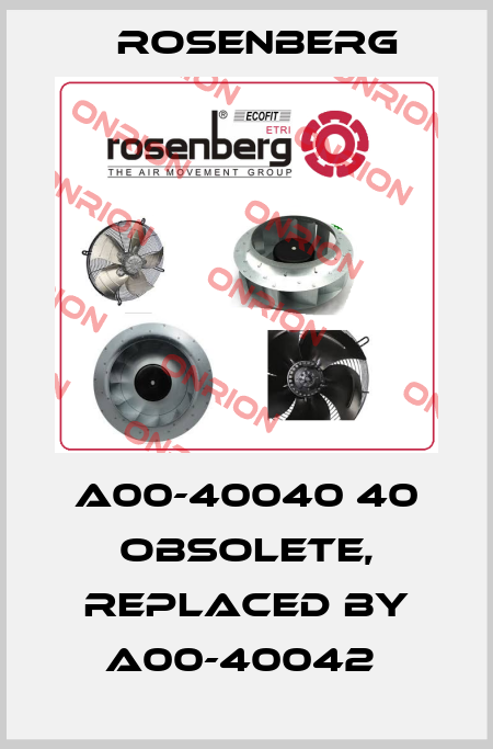 A00-40040 40 obsolete, replaced by A00-40042  Rosenberg