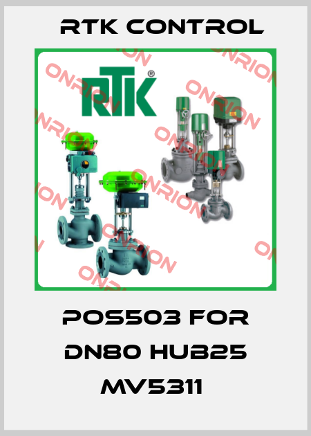 POS503 FOR DN80 HUB25 MV5311  Rtk Control
