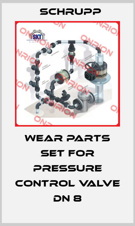 Wear parts set for pressure control valve DN 8 Schrupp