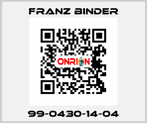 99-0430-14-04 FRANZ BINDER