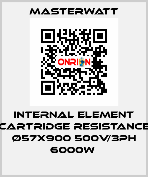Internal element (cartridge Resistance) Ø57x900 500V/3Ph 6000W  Masterwatt