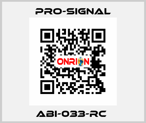 ABI-033-RC  pro-signal