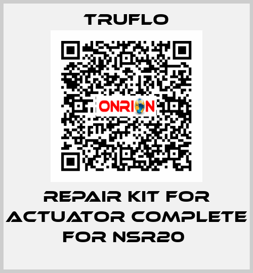 Repair Kit For Actuator Complete For NSR20  TRUFLO