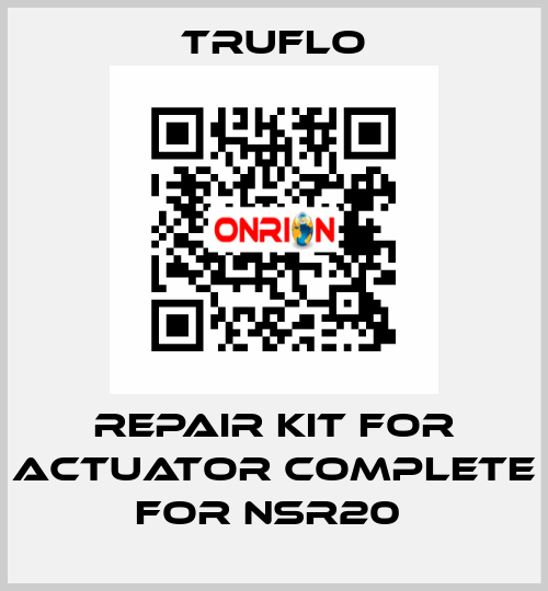 Repair Kit For Actuator Complete For NSR20  TRUFLO