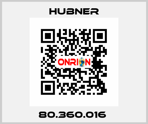 80.360.016  HUBNER
