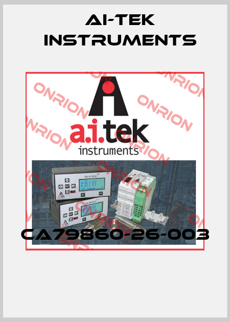 CA79860-26-003  AI-Tek Instruments