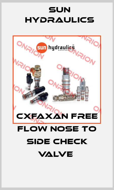 CXFAXAN FREE FLOW NOSE TO SIDE CHECK VALVE  Sun Hydraulics