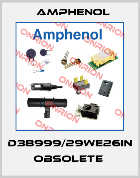 D38999/29WE26IN   OBSOLETE  Amphenol