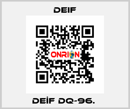 DEİF DQ-96.  Deif
