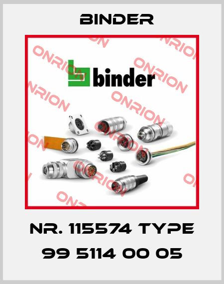 Nr. 115574 Type 99 5114 00 05 Binder