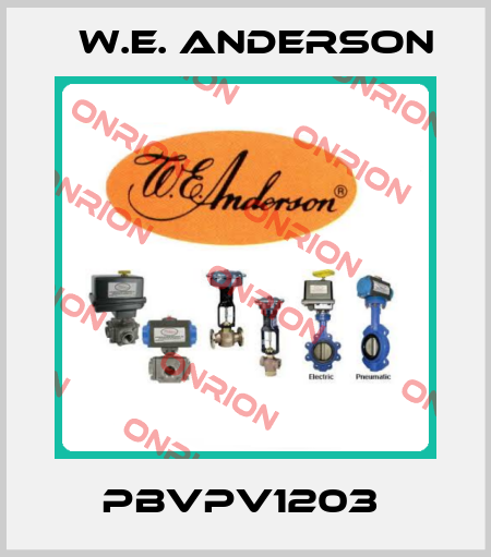 PBVPV1203  W.E. ANDERSON