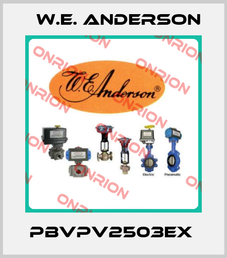 PBVPV2503EX  W.E. ANDERSON