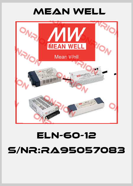 ELN-60-12 S/NR:RA95057083  Mean Well
