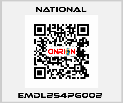 EMDL254PG002  National