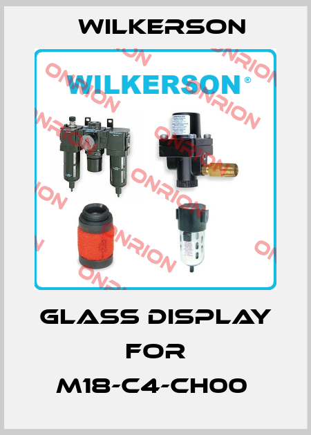 GLASS DISPLAY FOR M18-C4-CH00  Wilkerson
