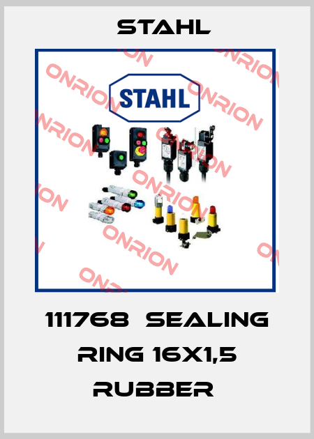 111768  SEALING RING 16X1,5 RUBBER  Stahl