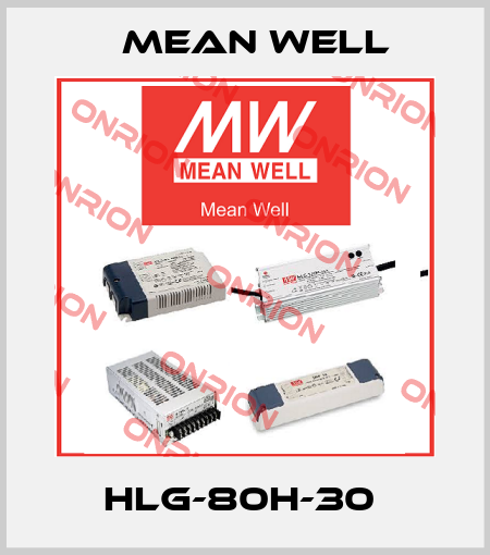 HLG-80H-30  Mean Well