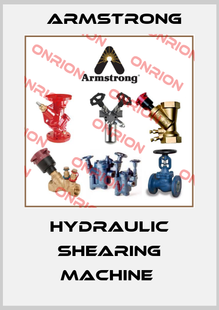 Hydraulic Shearing Machine  Armstrong