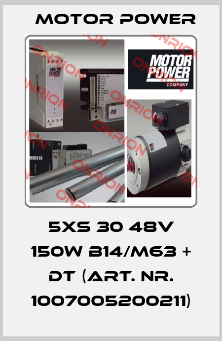 5XS 30 48V 150W B14/M63 + DT (Art. Nr. 1007005200211) Motor Power