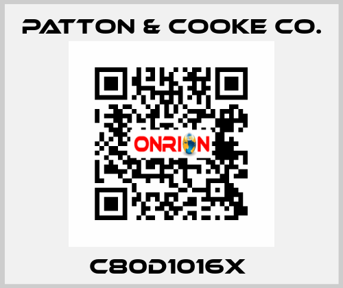 C80D1016x  Patton & Cooke Co.