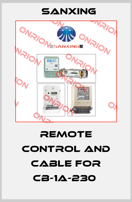 Remote control and cable for CB-1A-230  Sanxing