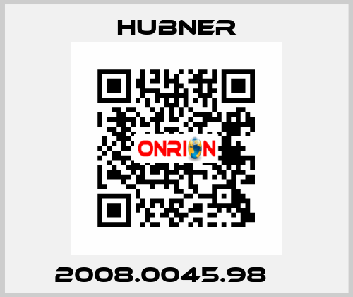 2008.0045.98     HUBNER