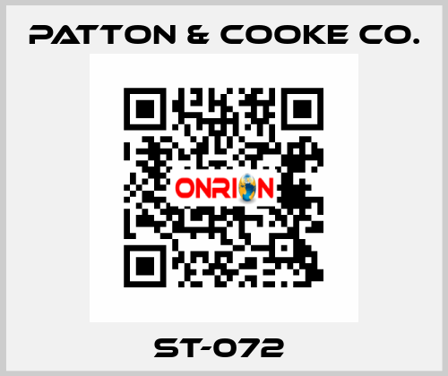 ST-072  Patton & Cooke Co.